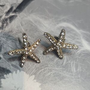 Starfish Crystal Stud Earrings